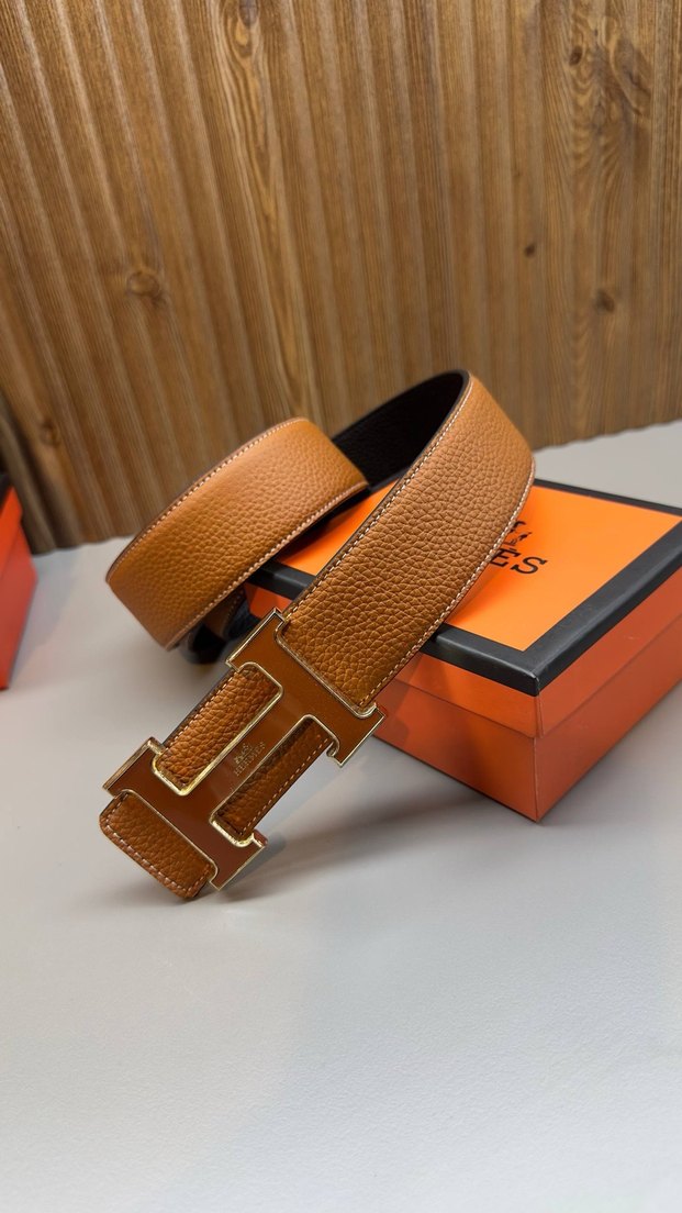 Hermes Deri Tokalı Kadın Kemer - Görsel 4