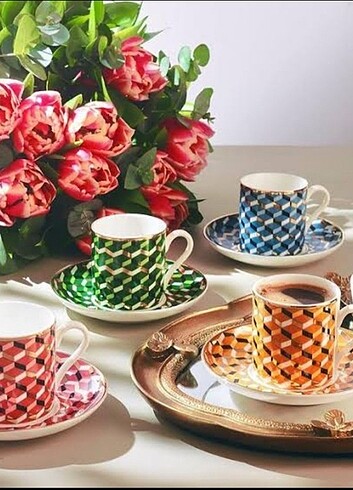 Paşabahçe Diamond Kahve Fincani Seti 4'lü