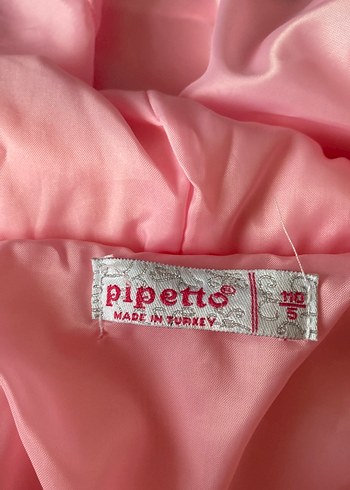 24-36 Ay Beden Kız Çocuk Pembe Kürklü Mont