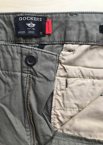 Dockers Yeşil Erkek Kamp Keten Pantolonu