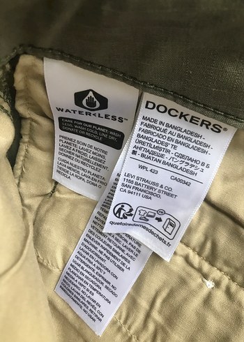 32 Beden Yeşil Erkek Kamp Keten Pantolonu