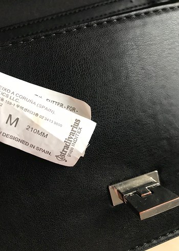  Beden Siyah Deri Tokalı Kadın Çanta