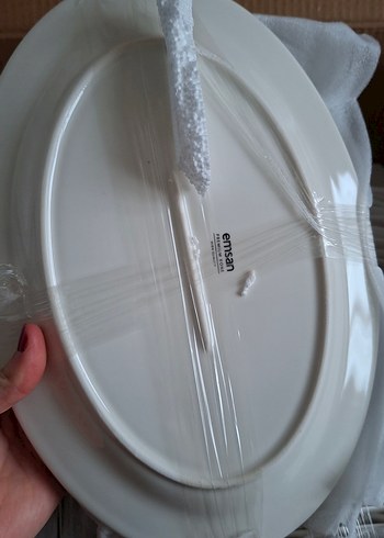 Emsan Beyaz Platın 12 Kişilik Yemek Takımı - Görsel 6