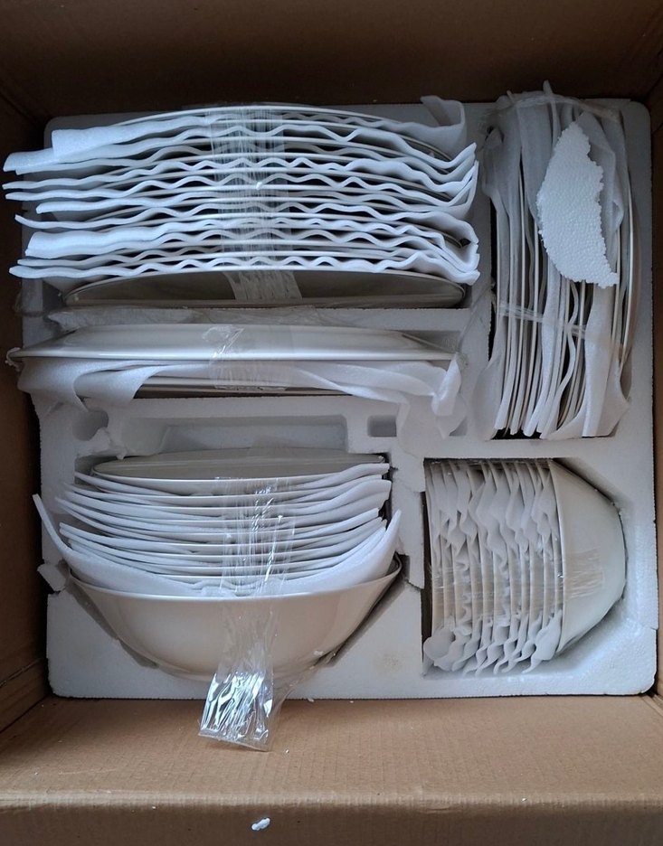 Emsan Beyaz Platın 12 Kişilik Yemek Takımı - Görsel 3