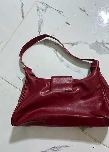 Diğer Amarican Vintage Deri Tokalı Kadın Çanta