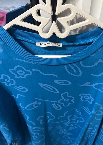 Mavi Desenli Kadın Sweatshirt - Görsel 2