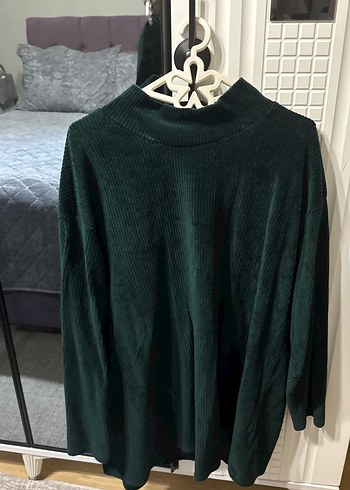 Kadın Yeşil 2li takım kadife - Görsel 2