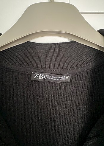 s Beden Zara Siyah Polo Yaka Elbise