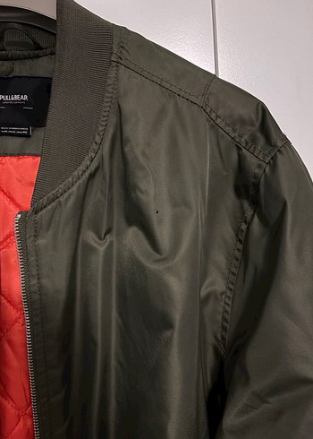 Zara Yeşil Fermuarlı Erkek Bomber Ceket