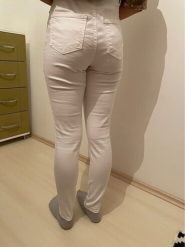 38 Beden Beyaz skinny pantolon