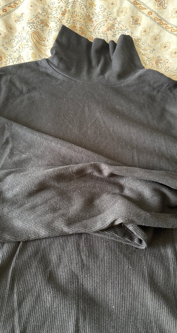 Siyah Hamile Triko Tunik - Görsel 2