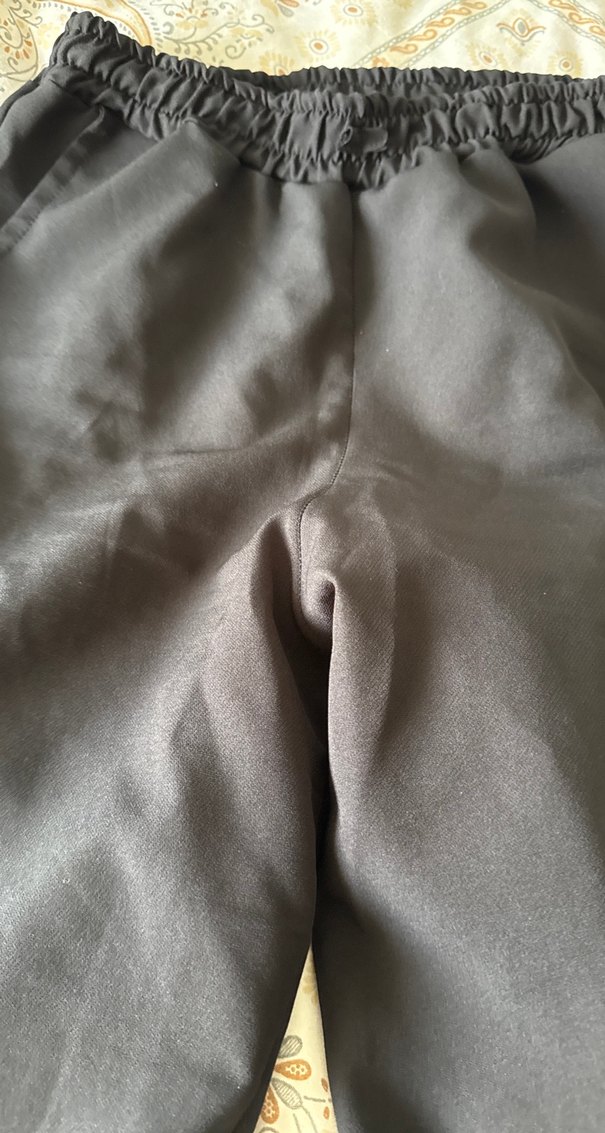 Siyah Midi Kadın Kumaş Pantolon - Görsel 2