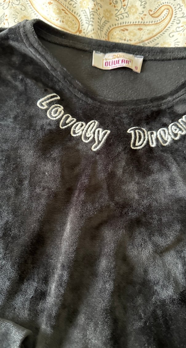 Gri Uzun Kollu Peluş Sweatshirt - Görsel 3