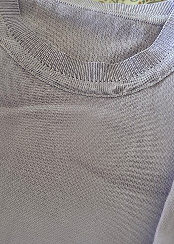 Beyaz Pamuklu Uzun Kollu Hamile Tişörtü - Görsel 2