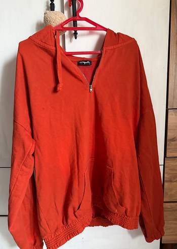 Kırmızı Keten Salaş Hamile Eşofmanı - Görsel 4