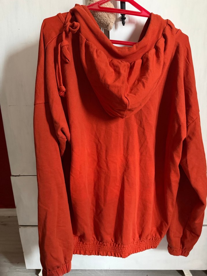 Kırmızı Keten Salaş Hamile Eşofmanı - Görsel 3