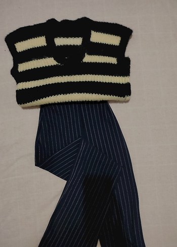 m Beden Kadın lacivert çizgili pijama Pantolon