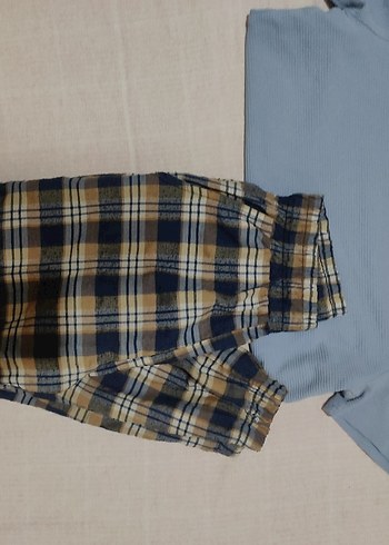 m Beden çeşitli Renk Kadın Çok Renkli Piliseli Midi Kumaş Pantolon