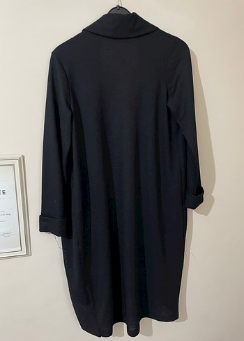 Siyah Midi Kadın Kaban - Görsel 4