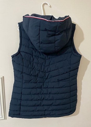 Kadın Lacivert Midi Şişme Yelek - Görsel 4