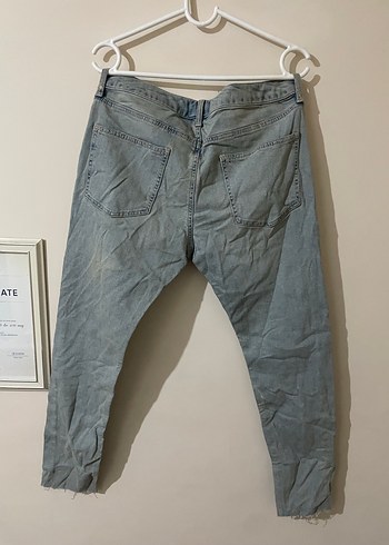 Gri Dar Kesim Erkek Kot Pantolon - Görsel 2