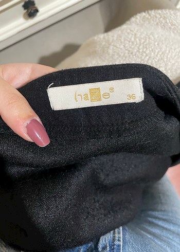 Siyah Midi Kadın Kaban - Görsel 5