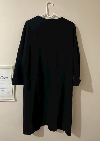 Siyah Midi Kadın Kaban - Görsel 4