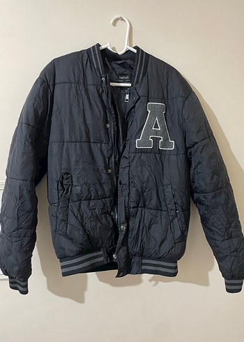 Siyah Puff Mont, Normal Boy, Salaş Kesim - Görsel 3