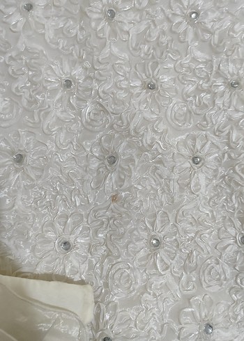 Nakışlı Kırık Beyaz  Yatak Örtüsü - Görsel 6