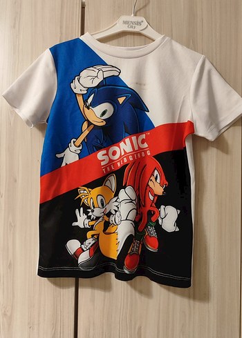 Sonic Baskılı Erkek Çocuk Kısa Kollu Tişört