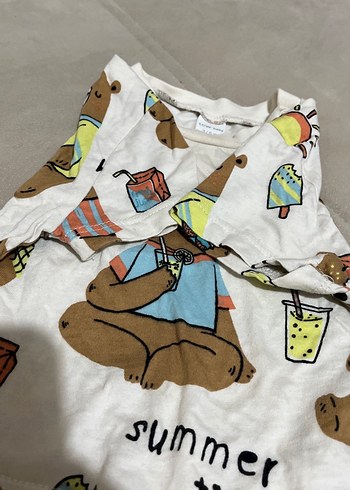 Renkli Ayı Desenli Çocuk Tişört - Görsel 4