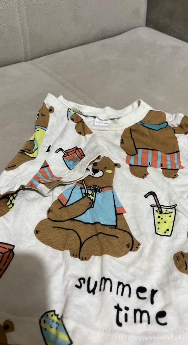 Renkli Ayı Desenli Çocuk Tişört - Görsel 3