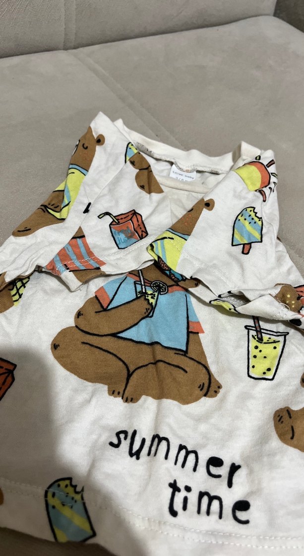 Renkli Ayı Desenli Çocuk Tişört - Görsel 4