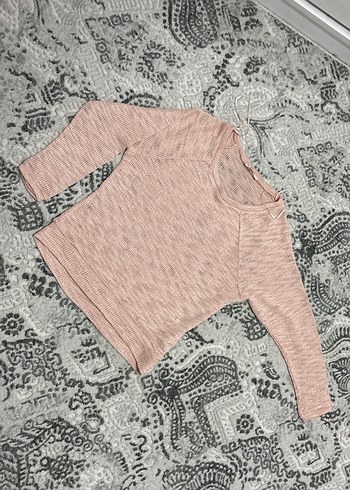 Pembe Kadın Salaş Örgü Triko