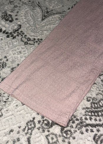 l Beden pembe Renk Bej Bol Kesim Keten Kumaş Pantolon