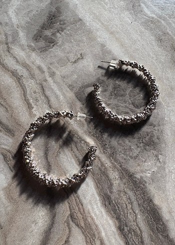 Gri Boncuklu Bohem Midi Küpe - Görsel 4