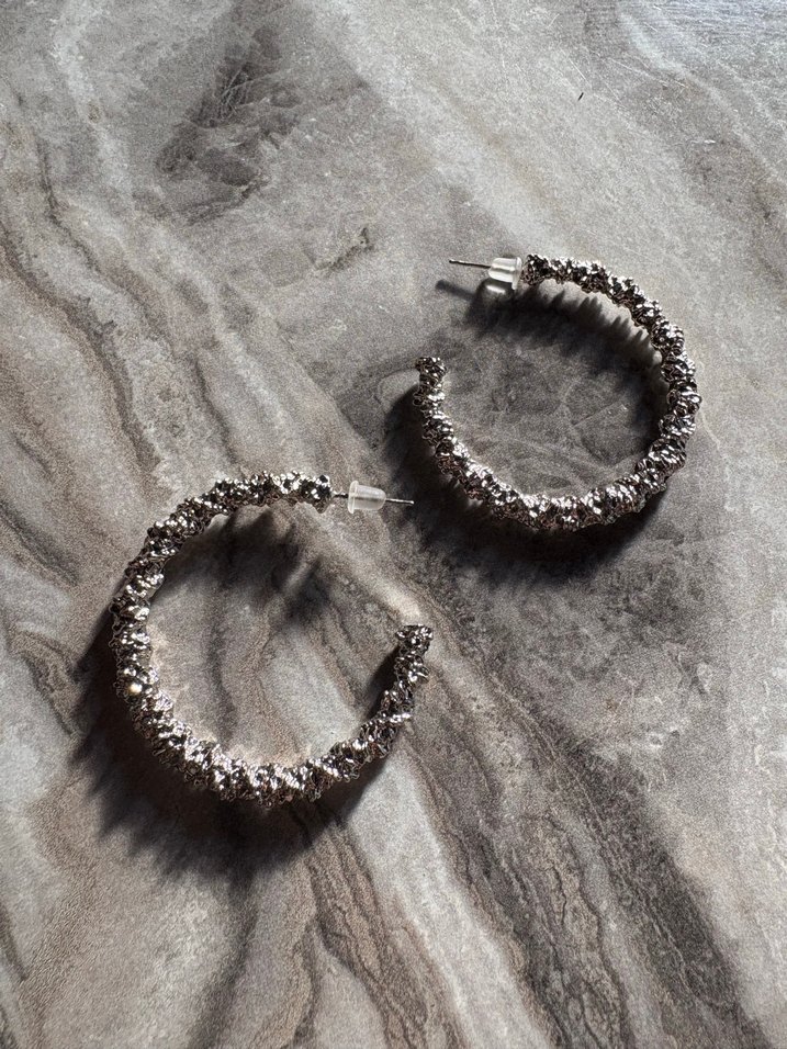 Gri Boncuklu Bohem Midi Küpe - Görsel 4