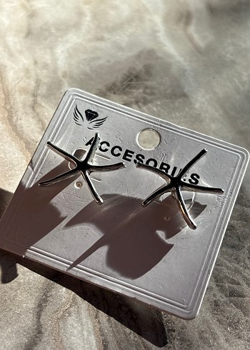 Gri Mini Tokalı Kadın Küpeler - Görsel 2