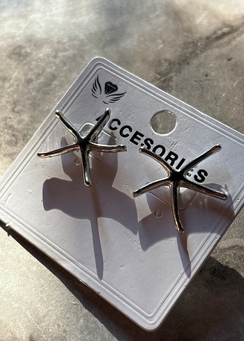 Gri Mini Tokalı Kadın Küpeler - Görsel 3