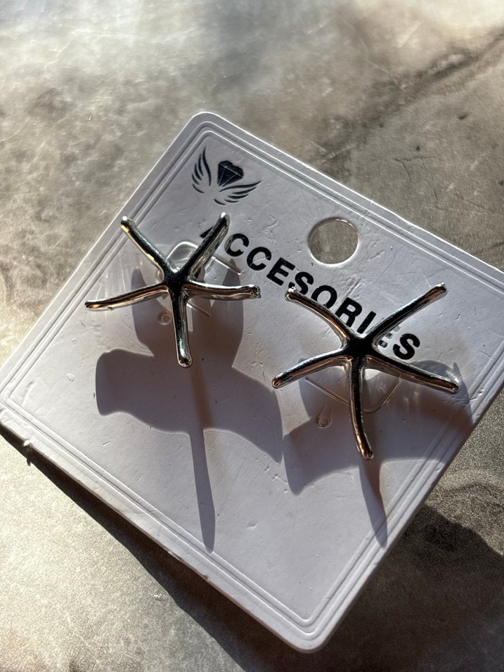 Gri Mini Tokalı Kadın Küpeler - Görsel 3