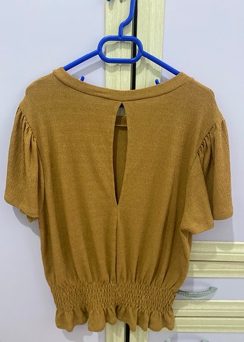 Zara Örme Kadın Kısa Kollu Bluz