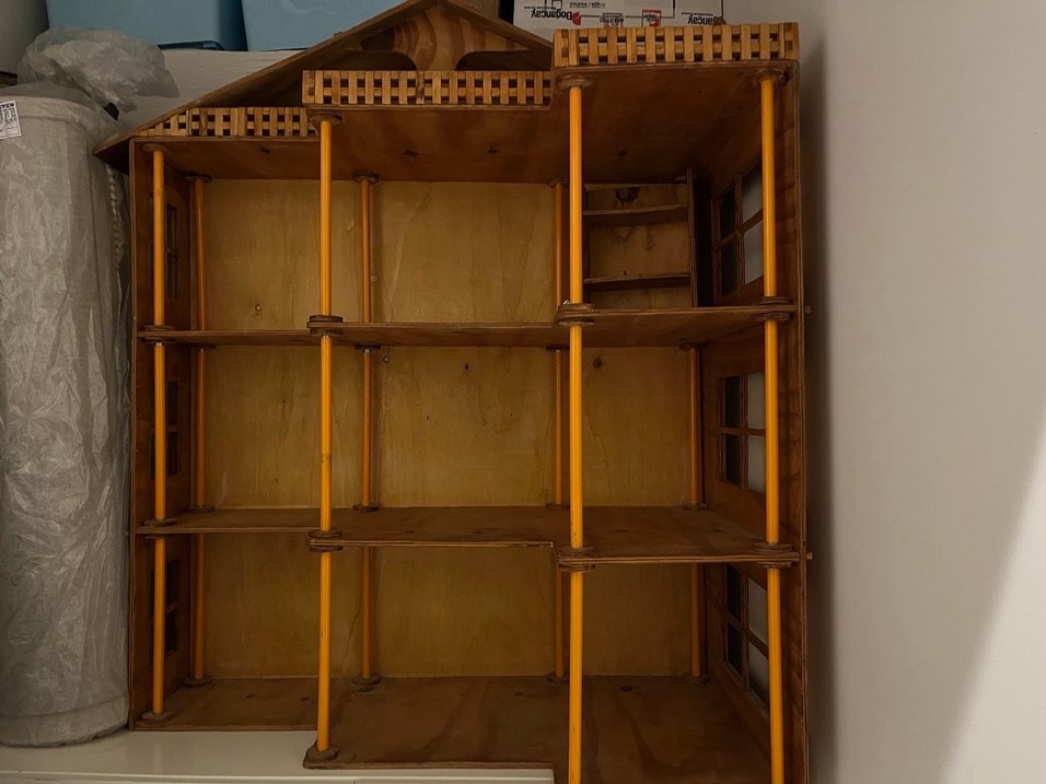 Büyük Ahşap Ev 55cm, 110cm, 95cm - Görsel 3