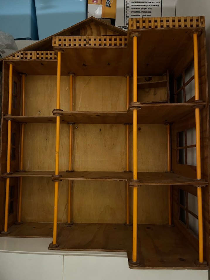 Büyük Ahşap Ev 55cm, 110cm, 95cm - Görsel 2