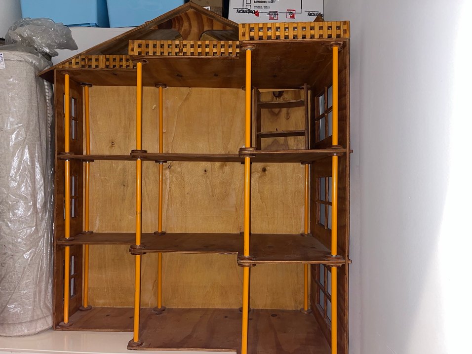 Büyük Ahşap Ev 55cm, 110cm, 95cm - Görsel 4