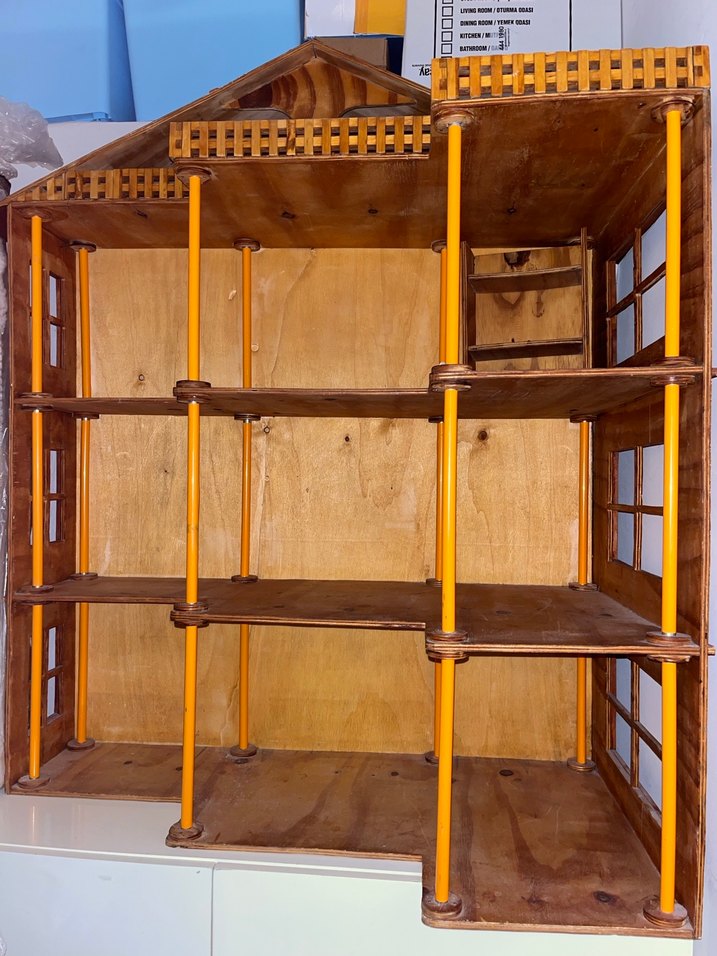 Büyük Ahşap Ev 55cm, 110cm, 95cm - Görsel 5