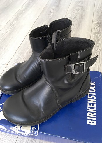 38 Beden siyah Renk Kadın Siyah Tokalı Birkenstock Bot