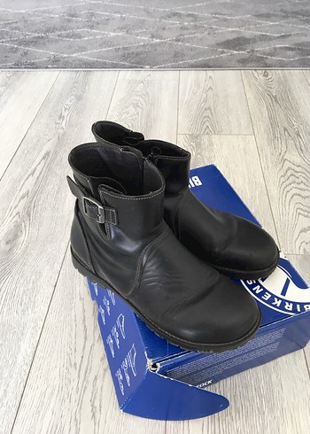Kadın Siyah Tokalı Birkenstock Bot