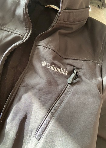 Columbia Gri Fermuarlı Biker Ceket