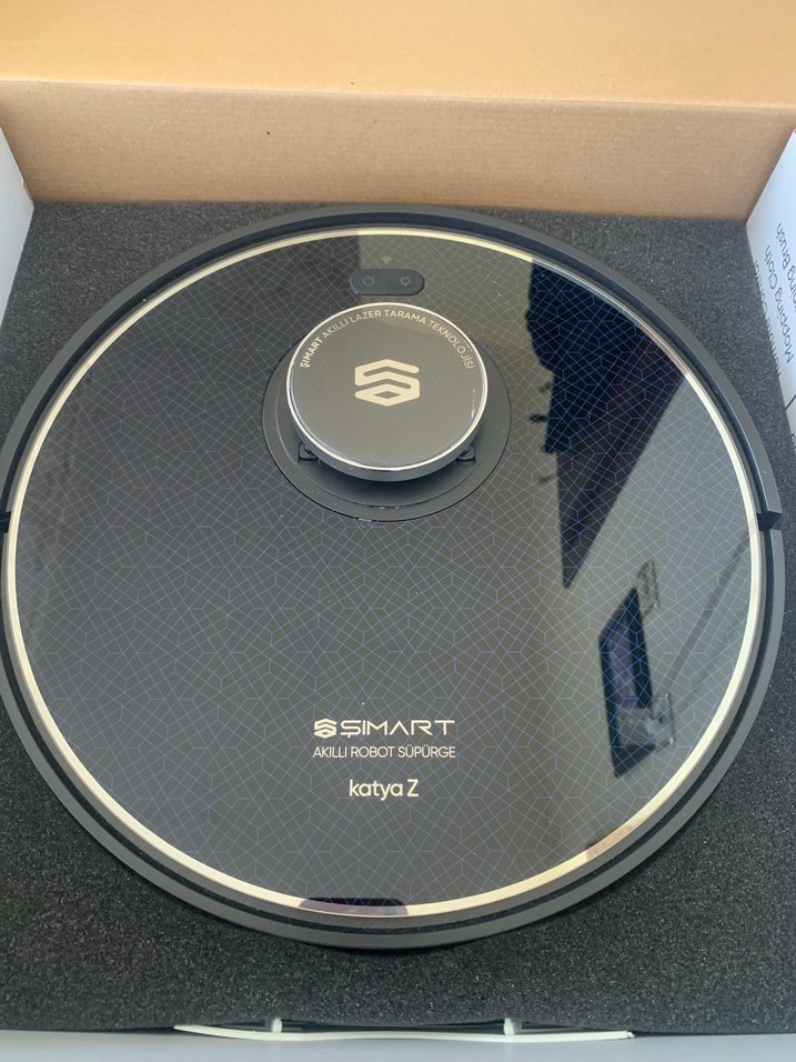 Simart Katya Z Siyah Robot Süpürge - Görsel 5