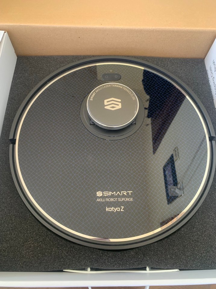 Simart Katya Z Siyah Robot Süpürge - Görsel 3